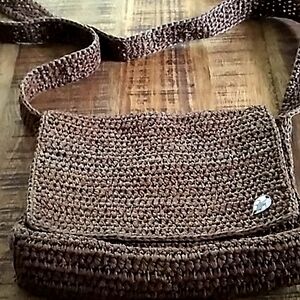 Helen Kaminski Australia Crochet Raffia Crossbody Shoulder Bag